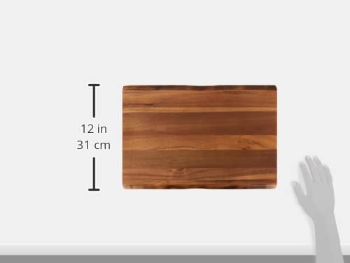 Rachael Ray Pantryware Wood Cutting Board/Wood Serving Board - 17 Inch x 12 Inch, Brown (Pack of 4)