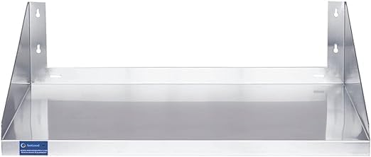 Premium Quality Stainless Steel Wall Shelf with Side Guards | Commercial Metal Shelving | | NSF Certified | (36" Long x 12" Deep)