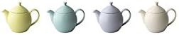 FORLIFE Dew Teapot with Basket Infuser, Natural Cotton, 14 oz/414ml