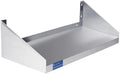 Stainless Steel Wall Shelf with Side Guards | Premium Commercial Wall-Mounted Shelf | NSF Certified Metal Utility Storage for Kitchen, Garage, or Laundry (24" Long x 18" Deep)