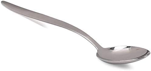 XL-12 inchs Chef Kunz Spoon Set | Pack of 2 | Premium Food-Grade 18/10 Stainless Steel | Large Cooking Serving Spoon | Chef Spoons with Ergonomic Long Handle