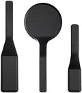 Big-Middle-Mini Pack of 3 Black Nylon Turners, Non Stick KItchen Spatulas, High Heat Resistant BPA Free Cooking Utensils, Ldeal Cookware for Pancake, Vegetable and Cookies