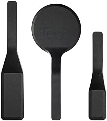 Big-Middle-Mini Pack of 3 Black Nylon Turners, Non Stick KItchen Spatulas, High Heat Resistant BPA Free Cooking Utensils, Ldeal Cookware for Pancake, Vegetable and Cookies