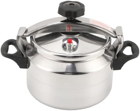 Premium 4.2 Qt Aluminum Alloy Pressure Cooker, Explosion-Proof Design, Double Bottom, Non-Stick Interior for Home Cooking, with Safety Valve and Accessories