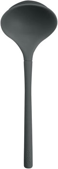 Tovolo Flex Core Small Silicone Ladle Charcoal Gray Heat Safe Silicone Soup Ladle BPA Free, Dishwasher Safe Small Kitchen Ladle with Precision Pour Lip for Serving Sauces Soups Gravies