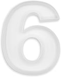 10" Reusable Plastic Box Form Tray Display for Treats, Charcuterie, Cake Pop, Candy, Charcuterie Box, Custom Charcuterie Letters Fillable - Reusable Letter Box - (White Plastic, 6)