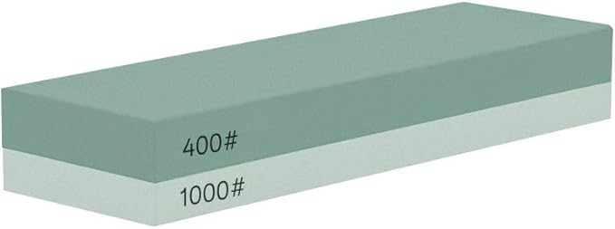 YKLP Knife Sharpening Stone,Whetstone Set Kitchen Knife Sharpener Stone 2 Side 400/1000 Grit,Wet Stones for Sharpening Chisel Blades, Knives, Scissor Blades