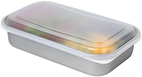 Restaurantware Futura 23.6 Ounce Meal Prep Containers With Lids 100 Microwavable To Go Containers - Inserts Sold Separately Disposable Silver Plastic Food Containers With Lids