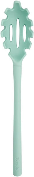Tovolo Pasta Claw Spaghetti Spoon Aqua Seafoam Green Silicone Scoop with Teeth, BPA Free Silicone Fork for Serving Spaghetti Linguine and Noodles, Heat Safe Serving Utensil