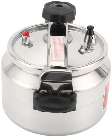 Premium 4.2 Qt Aluminum Alloy Pressure Cooker, Explosion-Proof Design, Double Bottom, Non-Stick Interior for Home Cooking, with Safety Valve and Accessories
