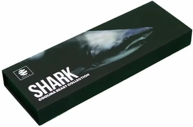 COOLINA Shark Knife | Heavy-Duty Butcher Knife with Wooden Handle, 8 inch Blade for Chopping Meat and Bones