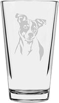 Jack Russell Terrier Custom Personalized Dog Themed Etched All Purpose 16oz Pint Glass