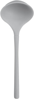 Tovolo Flex Core Small Silicone Ladle Oyster Gray Heat Safe Silicone Soup Ladle BPA Free, Dishwasher Safe Small Kitchen Ladle with Precision Pour Lip for Serving Sauces Soups Gravies