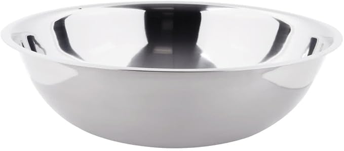 Betolla 16 Quart Stainless Steel Mixing Bowl – Medium Weight Flat Base Prep Bowl with Polished Mirror Finish for Baking, Cooking & Food Prep