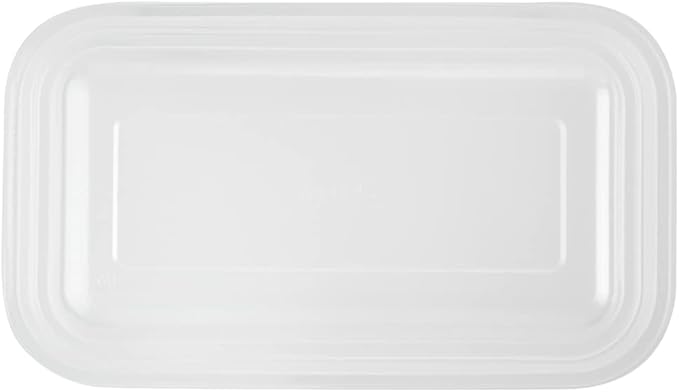 TRAYS ONLY: Futura 15.2 Ounce Trays For Containers, 100 Microwavable Trays For 24, 34, And 44 Ounce Containers - Containers Sold Separately, 1 Compartment, Clear Plastic Food Trays - Restaurantware