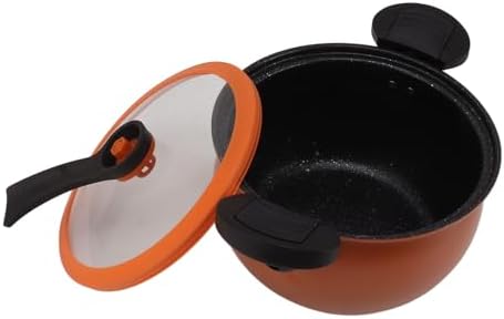 Big Capacity Non Stick Micro Pressure Cooker Multi Functional Kitchenware with Visual Lid for Home Cooking (5L)