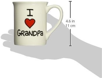 Our Name is Mud “I Heart Grandpa” Stoneware Mug, 16 oz.