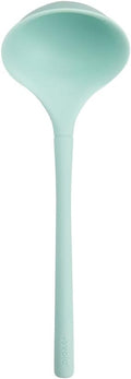 Tovolo Flex Core Small Silicone Ladle Aqua Seafoam Green Heat Safe Silicone Soup Ladle BPA Free, Dishwasher Safe Small Kitchen Ladle with Precision Pour Lip for Serving Sauces Soups Gravies