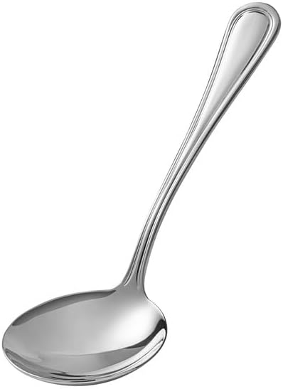 Edgeworth Gravy Ladle, 18/8 Stainless Steel, Silver, Extra Heavy Weight, 0.875 oz Capacity, 7 Inch, Polished Finish, Dishwasher Safe