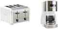 Kenmore 4-Slice Toaster, White Stainless Steel + Kenmore Coffee Maker 12 cup Drip Coffee Machine, Stainless Steel and White + Kenmore water filter 12 Pack pure and refreshing taste
