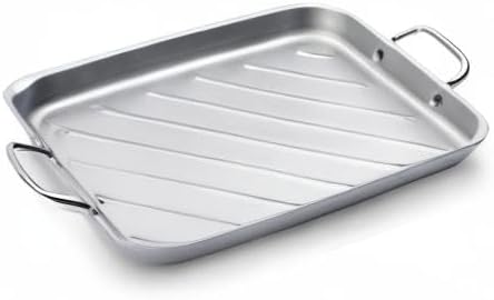 Grill Pan for Outdoor Grill - 11”x15'' Grill Pan BBQ Grill Topper With Handles Grill Trays For Grilling Barbecue Tray