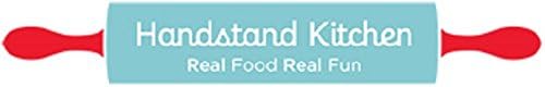 Handstand Kitchen Apple Shaped Cutting Board with 6" Serrated Knife for Kid Safe Cooking