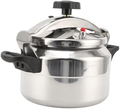 Premium 4.2 Qt Aluminum Alloy Pressure Cooker, Explosion-Proof Design, Double Bottom, Non-Stick Interior for Home Cooking, with Safety Valve and Accessories