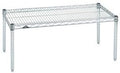 Omega Products Corporation 12" Deep x 36" Wide x 14" High Chrome Stationary Dunnage Rack