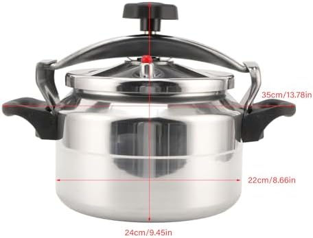 AUNMAS Pressure Cooker, Explosion Proof Can Cooker with Double Bottom Stovetop Pressure Cooker for Gas Stove (5L)