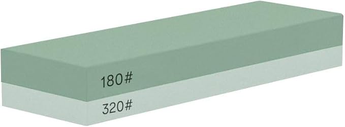 YKLP Knife Sharpening Stone,Whetstone Set Kitchen Knife Sharpener Stone 2 Side 180/320 Grit,Wet Stones for Sharpening Chisel Blades, Knives, Scissor Blades