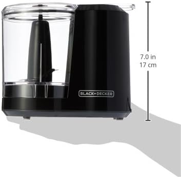 BLACK+DECKER, Improved Assembly, HC300B FreshPrep 3-Cup Electric Food Chopper, capacity