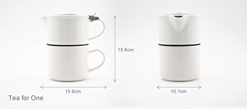 FORLIFE Tea for One with Infuser 14 ounces, Black Graphite