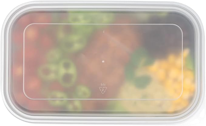 Restaurantware Futura 23.6 Ounce Meal Prep Containers With Lids 100 Microwavable To Go Containers - Inserts Sold Separately Disposable Silver Plastic Food Containers With Lids