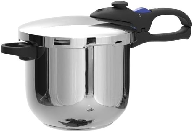 MAGEFESA Favorit 8-Quart Pressure Cooker, 18/10 Stainless Steel Fast Cooker for Quick & Healthy Meals, Induction Compatible, Works on All Stovetops