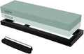 YKLP Knife Sharpening Stone,Whetstone Set Kitchen Knife Sharpener Stone 2 Side 400/1000 Grit,Wet Stones for Sharpening Chisel Blades, Knives, Scissor Blades with Non-slip Rubber Base and Angle Guide