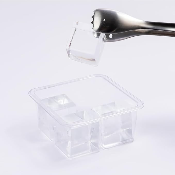 2" Cube Storage Containers (5 pk) - Craft Ice Storage with Lids | Stackable, Compact and Robust for Freezer | Keeps Ice Fresh & Clear | Compatible with any 2" Cubes & Spheres