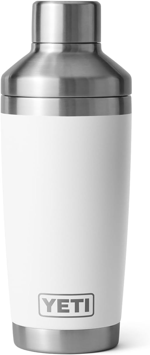 YETI Rambler 20 oz Cocktail Shaker, Stainless Steel, Vacuum Insulated, White