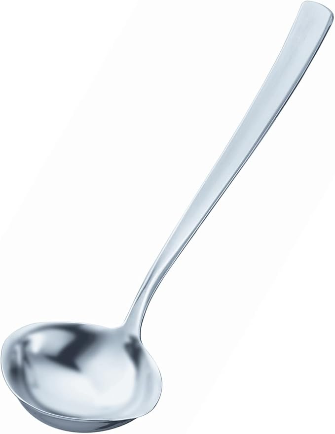 Rösle Stainless Steel Sauce Ladle, Flat Handle, 1.7-Ounce
