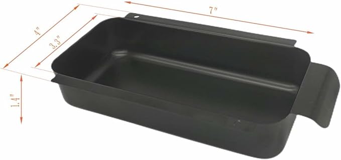 Firsgrill Replacement Charbroil 9328812P06 Metal Disposable Grill Grease Cup Holder Grease Pan G416-0015-W1 Drips pan (Black Holder)