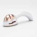 Knife Sharpener for Kitchen, Gold Pink Handheld Sharpener for Repairing and Polishing Kitchen Knives,Manual Sharpener Suitable for Various Kitchen Knives