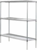 Omega 12" Deep x 30" Wide x 36" High 3 Tier Gray Starter Shelving Unit