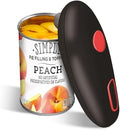 Electric Can Opener, One-Touch Handheld Design, Smooth Edge Kitchen Tool for Seniors with Arthritis - Safe and Easy to Use