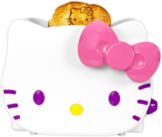 Uncanny Brands Deluxe 3D Sanrio Hello Kitty Toaster