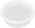 Restaurantware-Asporto 8 Ounce Deli Containers With Lids, 100 Microwavable Round Soup Containers - Clear Plastic Lids Included, Do Not Contain BPA, Clear Plastic Soup Containers, Disposable