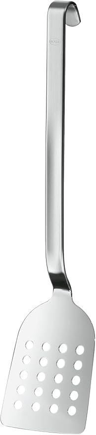 Rösle Stainless Steel Hook Perforated Turner, 13-inch,10071