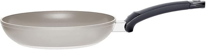 Fissler Ceratal Classic Ceramic 9.5 Inch Non-Stick Frying Pan, Warm Grey, Made without PFAS