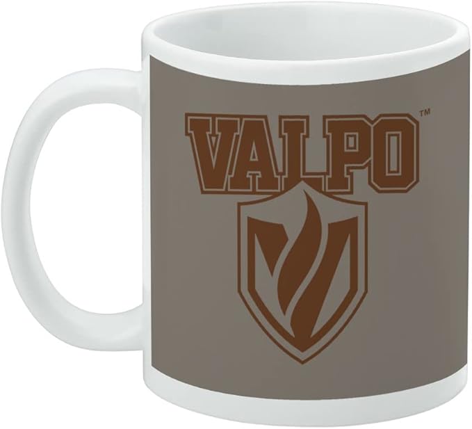 Valparaiso University Beacons Logo Ceramic Coffee Mug, Novelty Gift Mugs for Coffee, Tea and Hot Drinks, 11oz, White