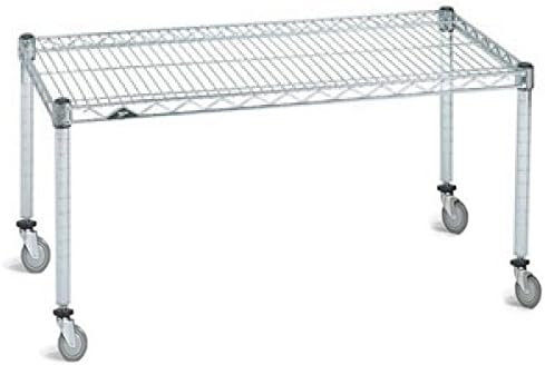 Omega Products Corporation 24" Deep x 36" Wide x 20" High Chrome Mobile Dunnage Rack