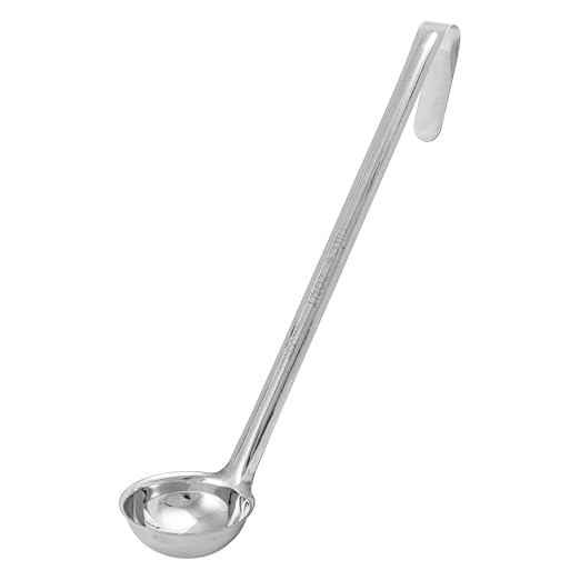 Winco One Piece Stainless Steel Ladle, 1.5 Ounce, 10.5"