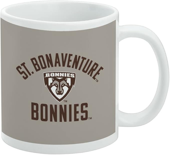 St. Bonaventure Bonnies Ceramic Coffee Mug, Novelty Gift Mugs for Coffee, Tea and Hot Drinks, 11oz, White